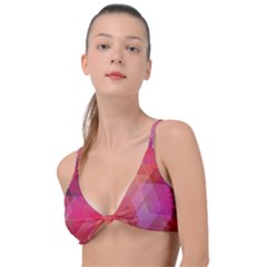 Abstract Background Texture Pattern Knot Up Bikini Top