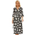 Mosaic Floral Repeat Pattern Midsummer Wrap Dress View1