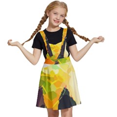 Forest Trees Nature Wood Green Kids  Apron Dress by Ravend