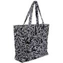 Flames Fire Pattern Digital Art Zip Up Canvas Bag View2