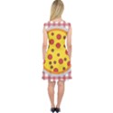 Pizza Table Pepperoni Sausage Capsleeve Midi Dress View2