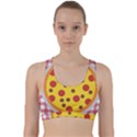 Pizza Table Pepperoni Sausage Back Weave Sports Bra View1