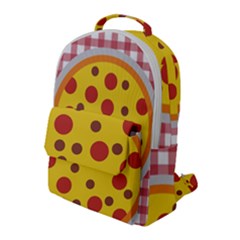 Pizza Table Pepperoni Sausage Flap Pocket Backpack (large) by Ravend