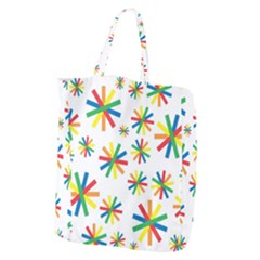 Celebrate Pattern Colorful Design Giant Grocery Tote by Ravend