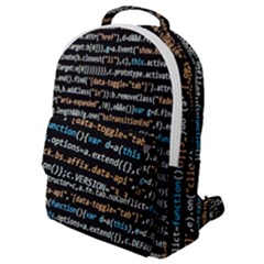 Close Up Code Coding Computer Flap Pocket Backpack (small) by Amaryn4rt
