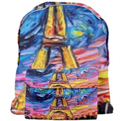 Eiffel Tower Starry Night Print Van Gogh Giant Full Print Backpack by Modalart