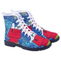 Cartoon Dog Starry Night Van Gogh Parody Women s High-Top Canvas Sneakers View3