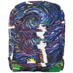 Cartoon Art Starry Night Van Gogh Full Print Backpack by Modalart