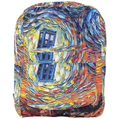 Tardis Starry Night Doctor Who Van Gogh Parody Full Print Backpack by Modalart