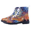 Tardis Starry Night Doctor Who Van Gogh Parody Women s High-Top Canvas Sneakers View2