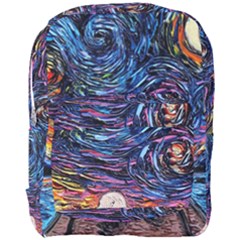 Cartoon Dog Vincent Van Gogh s Starry Night Parody Full Print Backpack by Modalart