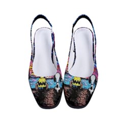 Cartoon Dog Vincent Van Gogh s Starry Night Parody Women s Classic Slingback Heels by Modalart