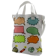 Set Collection Balloon Image Canvas Messenger Bag by Pakjumat