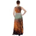 Twilight Sunset Sky Evening Clouds Empire Waist Velour Maxi Dress View2