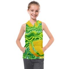 Zitro Abstract Sour Texture Food Kids  Sleeveless Hoodie by Amaryn4rt