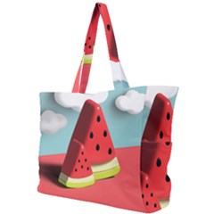 Watermelon Fruit Simple Shoulder Bag by Modalart