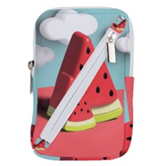 Watermelon Fruit Belt Pouch Bag (small) by Modalart