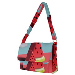 Watermelon Fruit Full Print Messenger Bag (m) by Modalart