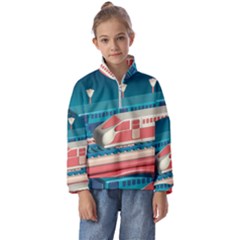 Bridge Transportation Train Toys Kids  Half Zip Hoodie by Modalart