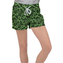 Snakes Seamless Pattern Women s Velour Lounge Shorts by Bedest