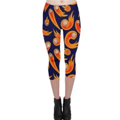 Space Patterns Pattern Capri Leggings  by Bedest