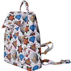 Full Color Flash Tattoo Patterns Buckle Everyday Backpack by Bedest