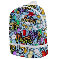 Graffiti Characters Seamless Patterns Zip Bottom Backpack by Bedest