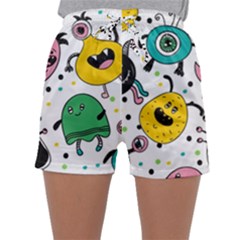 Funny Monster Pattern Sleepwear Shorts by Pakjumat