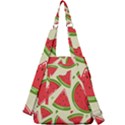 Cute Watermelon Seamless Pattern Center Zip Backpack View2