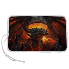 Dragon Fire Fantasy Art Pen Storage Case (s) by Maspions