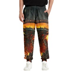 Dragon Fire Fantasy Art Men s Elastic Waist Pants by Maspions