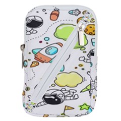 Sketch Cartoon Space Set Belt Pouch Bag (small) by Hannah976