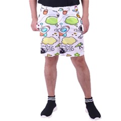 Sketch Cartoon Space Set Men s Pocket Shorts by Hannah976