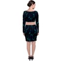 Green Pattern Background Abstract Top and Skirt Sets View2