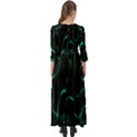 Green Pattern Background Abstract Button Up Maxi Dress View2