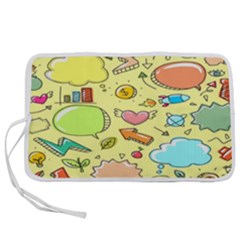 Cute Sketch Child Graphic Funny Pen Storage Case (l) by Hannah976