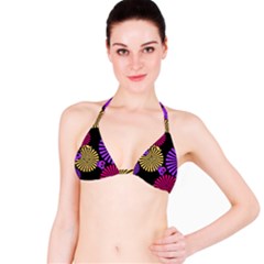 Seamless Halloween Day Of The Dead Classic Bikini Top by Hannah976