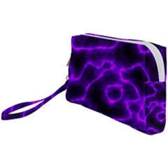 Purple Pattern Background Structure Wristlet Pouch Bag (small) by Hannah976