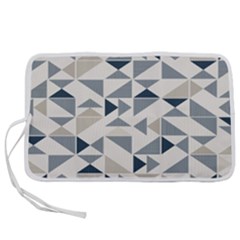 Geometric Triangle Modern Mosaic Pen Storage Case (l) by Hannah976