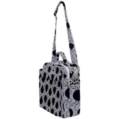 Pattern Beetle Insect Black Grey Crossbody Day Bag by Hannah976