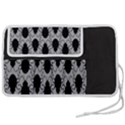 Pattern Beetle Insect Black Grey Pen Storage Case (S) View2