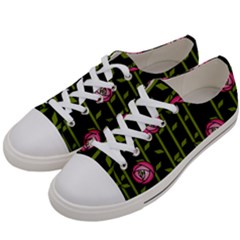 Rose Abstract Rose Garden Men s Low Top Canvas Sneakers by Hannah976