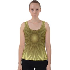 Seamless Pattern Green Garden Velvet Tank Top by Hannah976