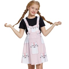 Pattern Pink Cute Sweet Fur Cats Kids  Apron Dress by Sarkoni