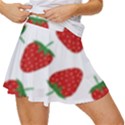 Seamless Pattern Fresh Strawberry Women s Skort View3