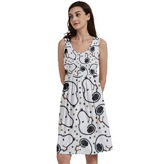 Dog Pattern Classic Skater Dress by Sarkoni