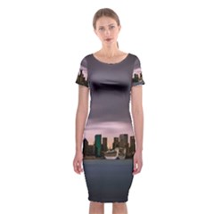 Sydney Australia Travel Oceania Classic Short Sleeve Midi Dress by Grandong