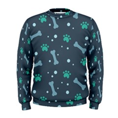 Bons Foot Prints Pattern Background Men s Sweatshirt by Grandong