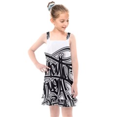 Hip Hop Music Drawing Art Graffiti Kids  Overall Dress by Sarkoni