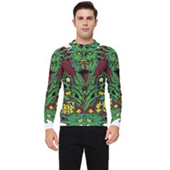 Zombie Star Monster Green Monster Men s Long Sleeve Rash Guard by Sarkoni